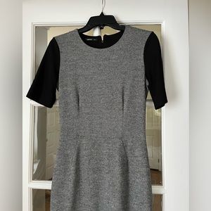 MANGO - EUC-Black Herringbone Dress -